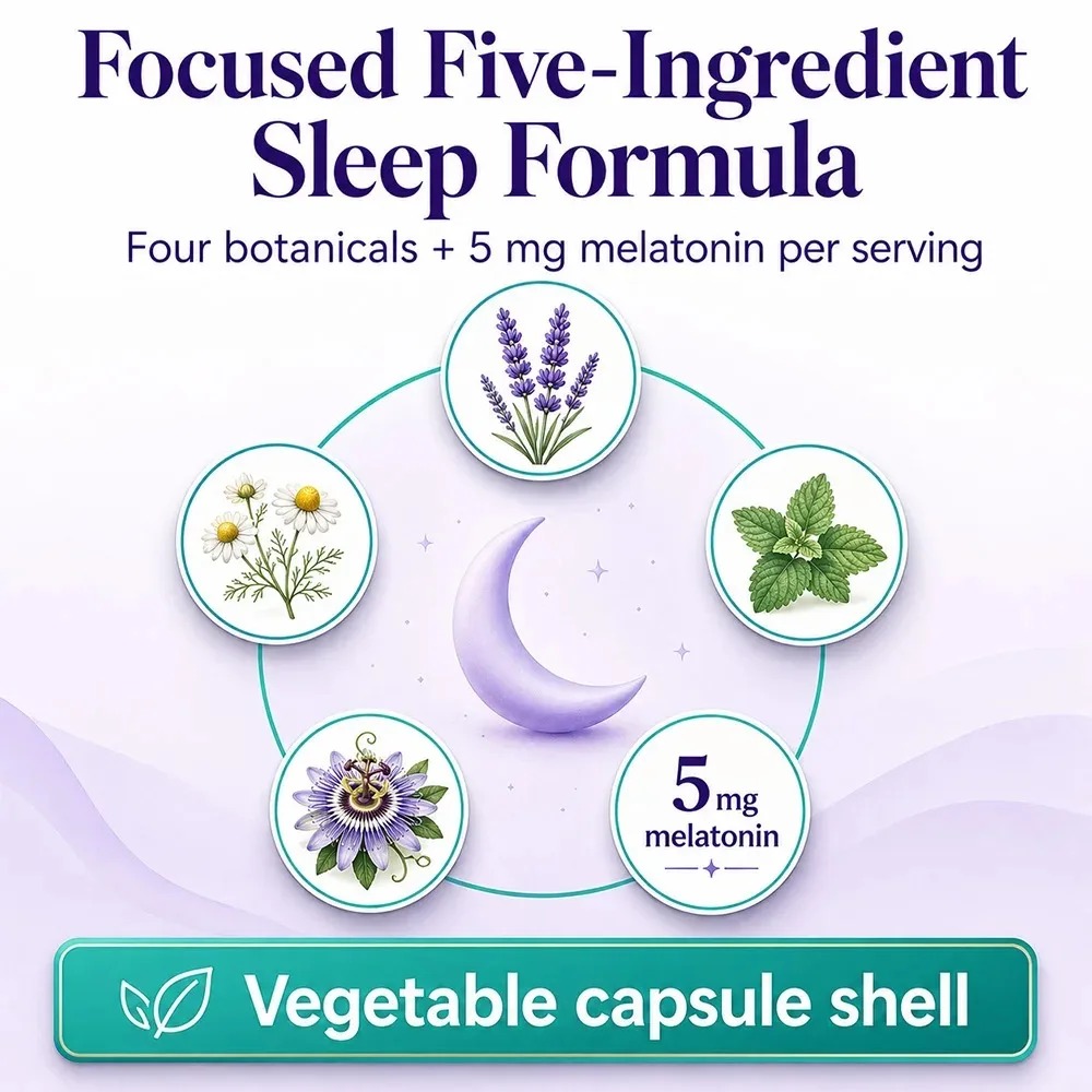Melatonina 5g + Korzeń Waleria – Valerian Root Capsule recenzja i cena